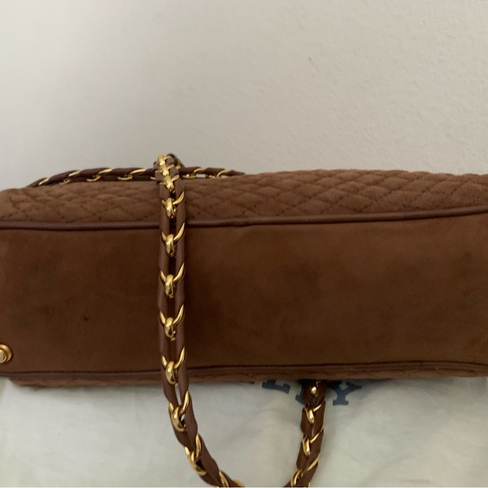Rare color Bally Brown and Gold Quilted Shoulder Bag - Picture 9 of 10